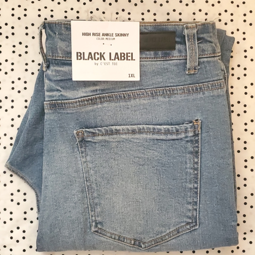 High Rise Ankle Skinny Jeans